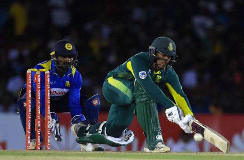 Quinton de Kock laid the platform for South Africa's four-wicket win with a fluent 87.