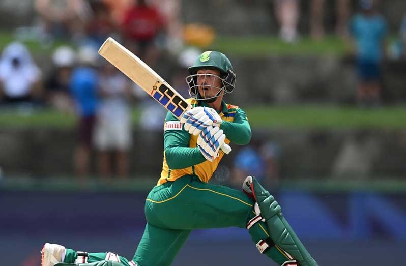 Quinton de Kock hit hitting a brilliant 74 off 40 balls - including seven fours and five sixes