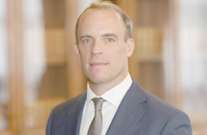 UK Foreign Secretary Dominic Raab