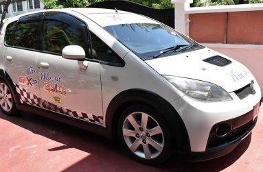 The Mitsubishi Colt Ralliart car that will be given away by the GMR&SC at the November 12-13 Race of Champions and Automotive Expo
