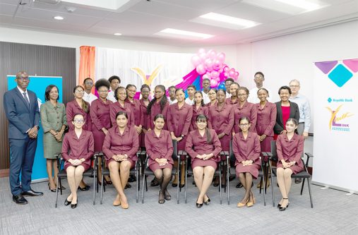 Republic Bank officials with 2025/2026 Republic Bank Youth Link graduates