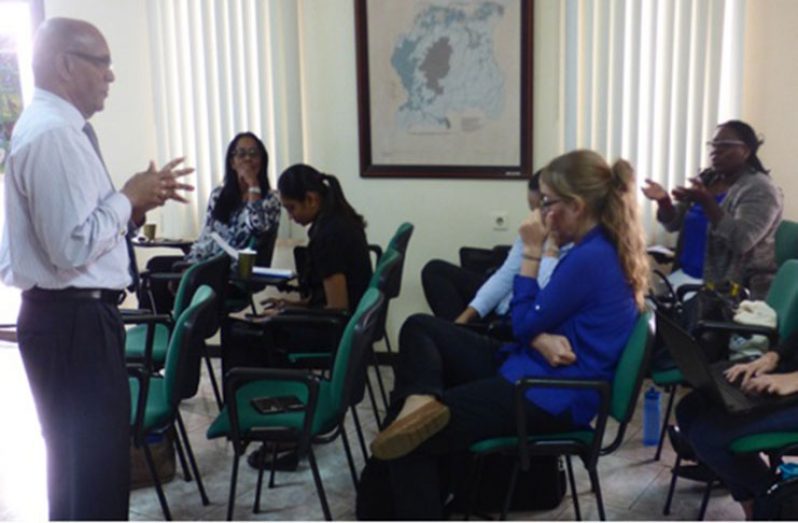 FCPF Project Coordinator Clayton Hall responding to questions on Guyana’s REDD+ activities