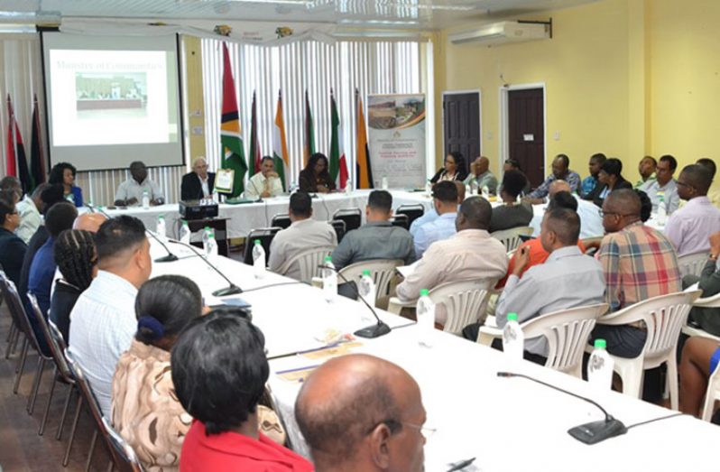 Officials and regional representatives at the Action Roundtable for Regional Development 2018