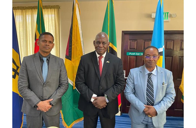 Minister of Home Affairs, Robeson Benn, accompanied by Colonel Omar Khan and the acting Commissioner of Police, Clifton Hicken, attended the Regional Security System Council of Ministers’ Meeting 2023 hosted in Grenada, on Wednesday