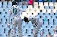 Kagiso Rabada roars in satisfaction after making 31 off 26 to take South Africa home  •  Associated Press