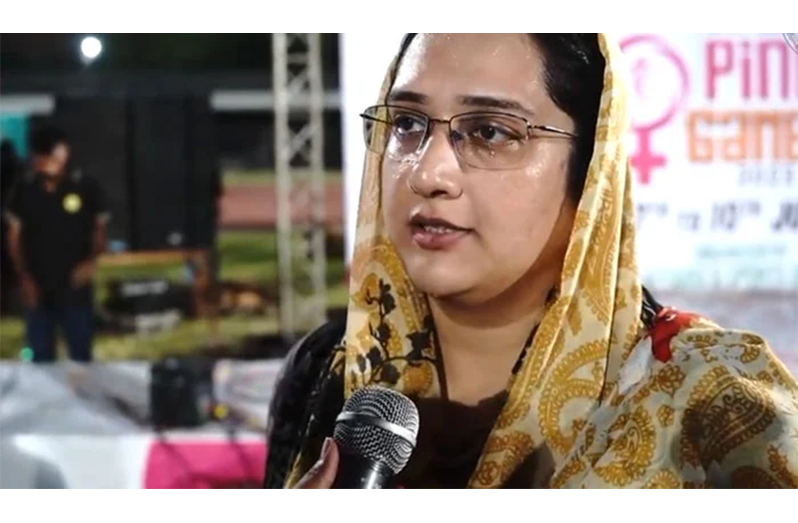 PCB women's wing head Rafia Haide