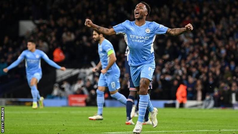 Raheem Sterling's goal was his third in as many Manchester City matches