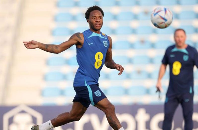 Raheem Sterling has played in two of England's four matches at the World Cup in Qatar.