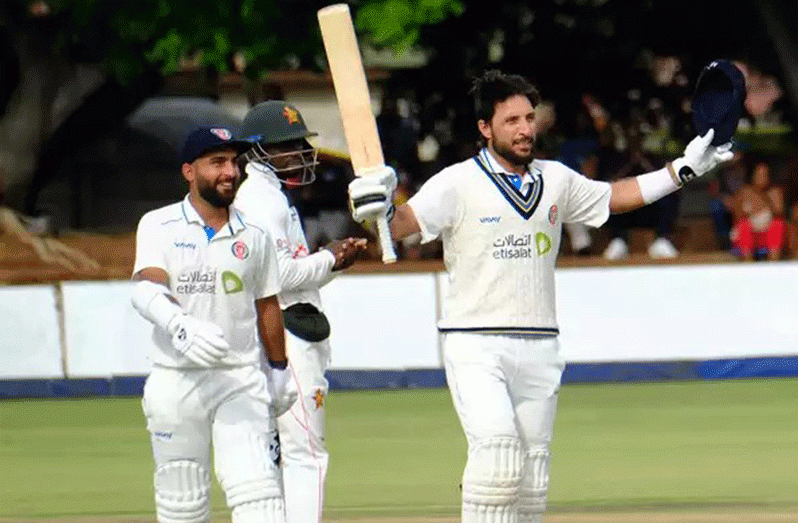 Rahmat Shah celebrates his double hundred