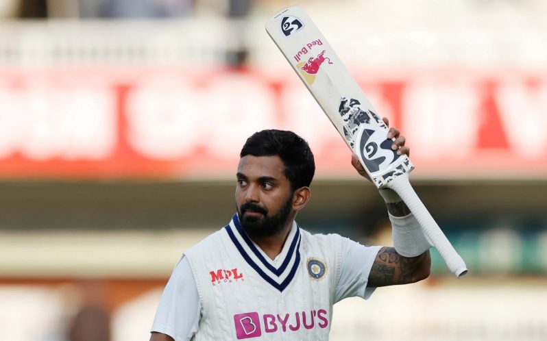 KL Rahul ended the first day on 127 not out (Credit: Reuters photo)