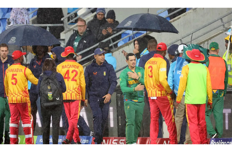 Rain spoils South Africa’s party