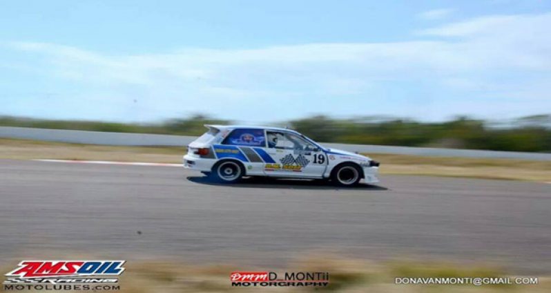 Rameez Mohammed tests his Toyota Starlet.
(Photo by Donavan Montague)