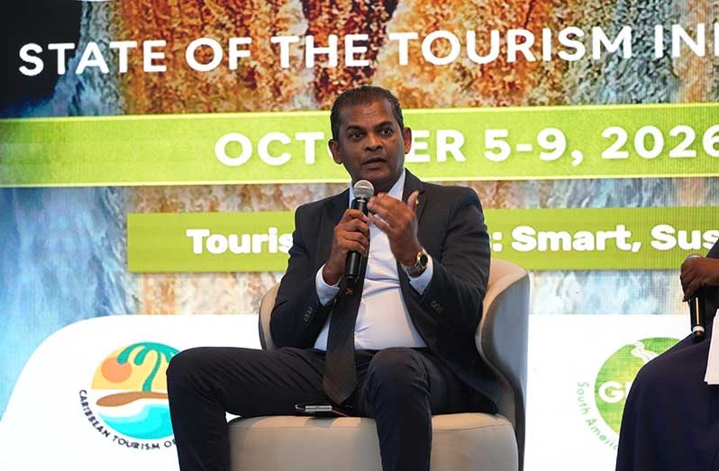 CJIA’s CEO Ramesh Ghir (Sachin Persaud photo)