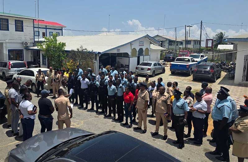 Commander, Assistant Commissioner Mahendra Siwnarine reminded police ranks of their critical role in ensuring the smooth and secure conduct of the polls