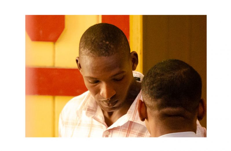 The accused at court on Monday.