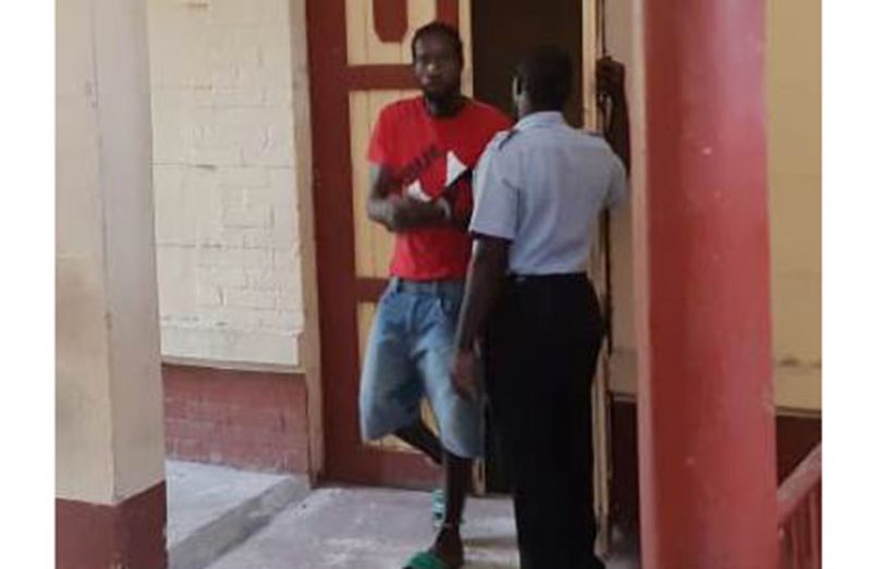 The accused at court on Friday.