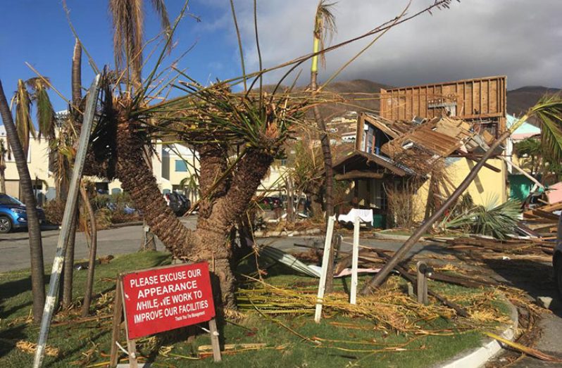 The aftermath of Hurricane Irma and Maria in the BVI