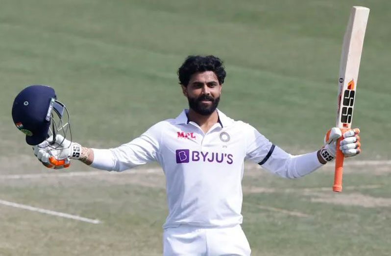 Ravindra Jadeja scored an unbeaten 175, the highest score by an Indian No.7  (BCCI photo)