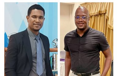 GBF Vice Presidents Jermaine Slater (left) and Rawle Toney