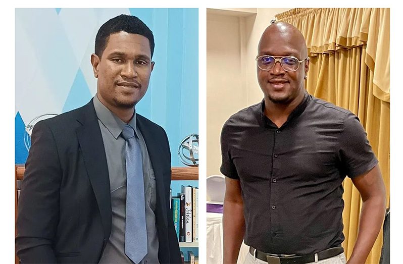 GBF Vice Presidents Jermaine Slater (left) and Rawle Toney