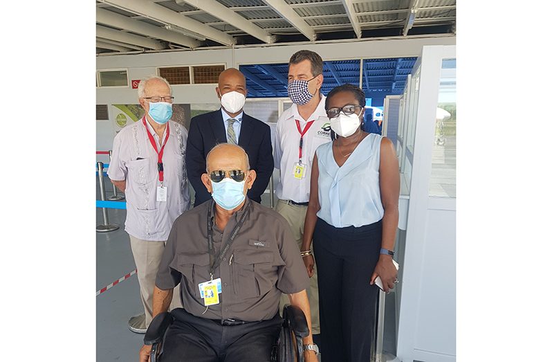 From left: Kit Nascimento, Andrew Boyle, Michael Correia, Dr. Karen Gordon-Boyle and in front, Anthony Mekdeci