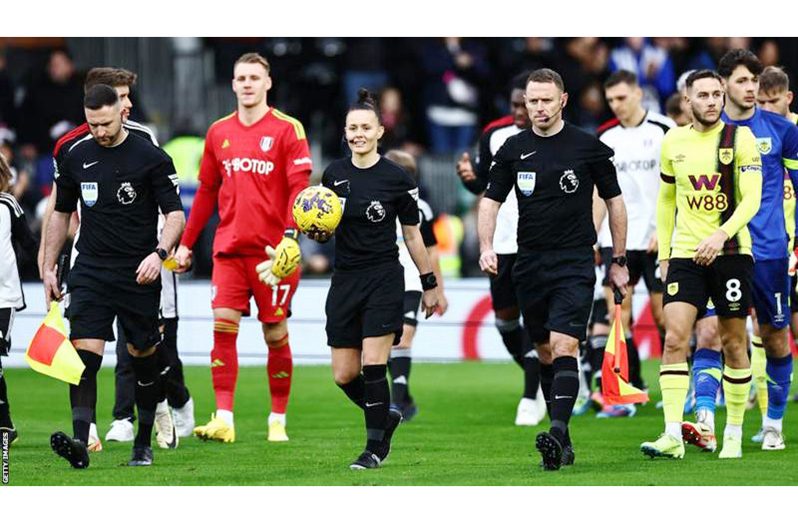 Rebecca Welch also refereed at the Women's World Cup this summer.