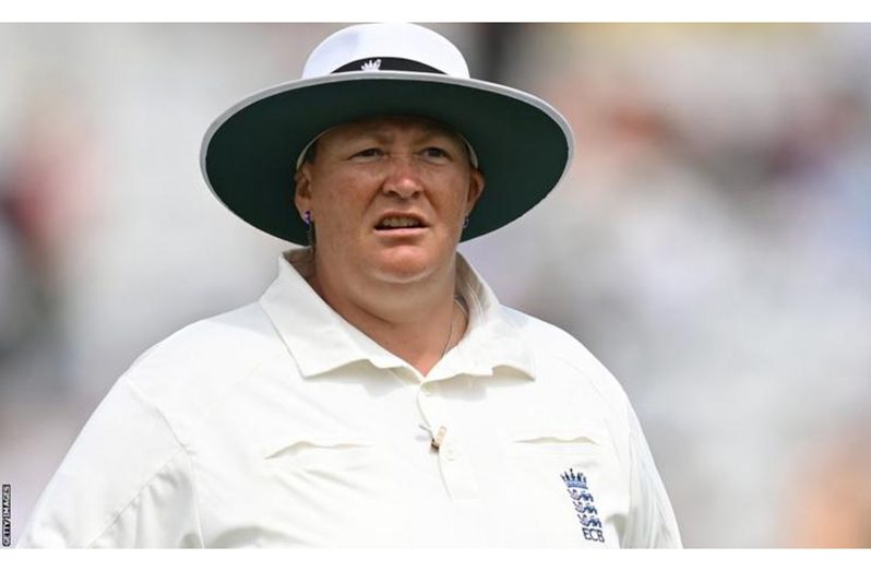 Sue Redfern was an umpire in the Women's Ashes Test between England and Australia this summer.