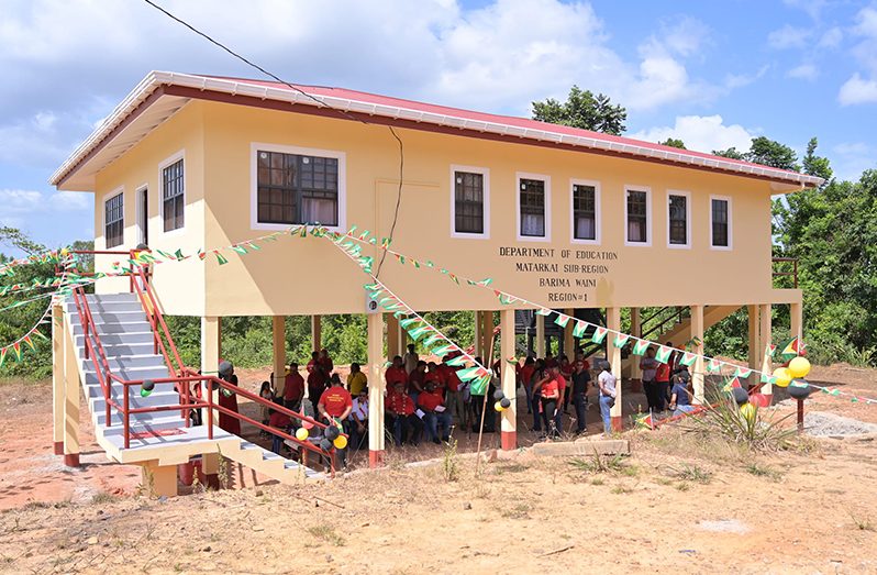 The new $25 million Department of Education office in the Oronoque community, in Region One (Barima-Waini) Matarkai