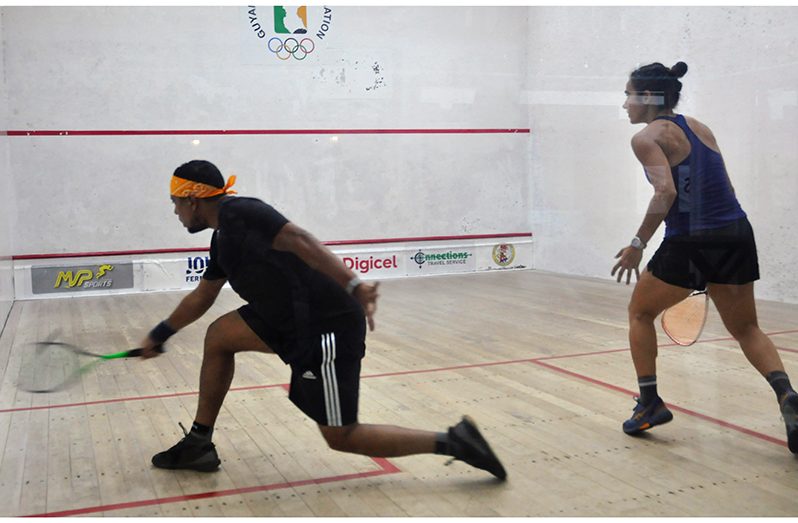 Regan Pollard lost to Nicolette Fernanades in a competitive match (Sean Devers photo)