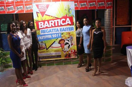 Some of the delegates for the 2017 Miss Regatta Pageant