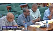 Members of the Region Seven Regional Democratic Council along with REO, Kevin Ward (second from left) before the PAC on Monday