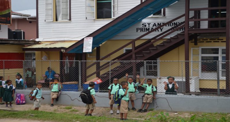 File Photo: Children of the St. Anthony’s Primary School