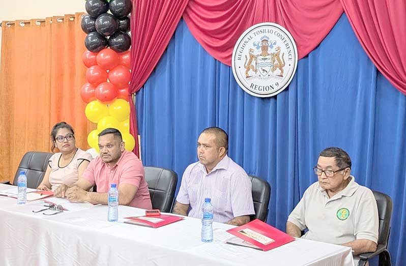 Minister of Natural Resources, Vickram Bharrat and Minister of Amerindian Affairs, Sarah Browne-Shadeek, are in Lethem, Region Nine for the opening of the Region Nine Regional Toshaos' Conference which is being held in Lethem from 8th-9th July 2026