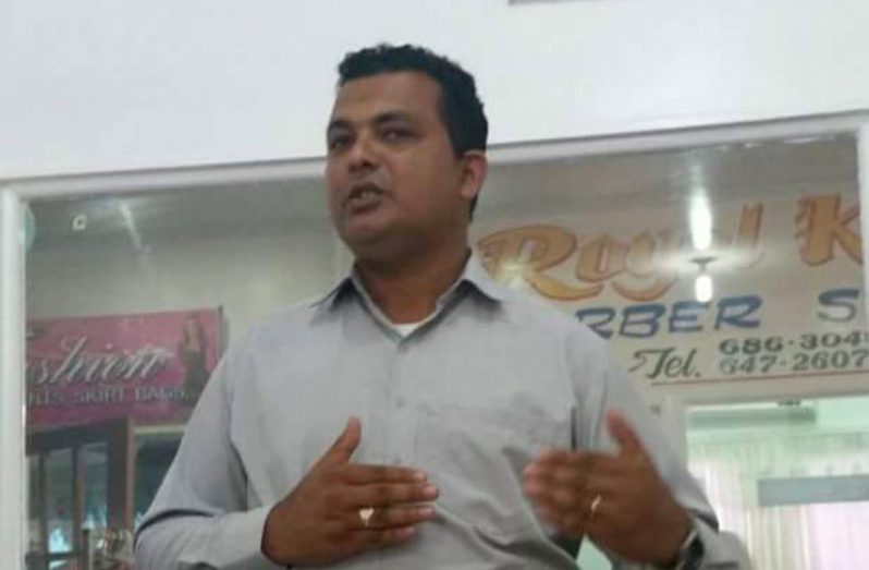 Region Two Chairman Devanand Ramdatt