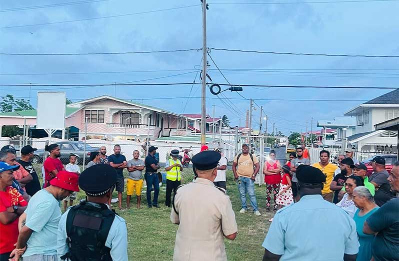 On Monday, Assistant Commissioner Khali Pareshram, Divisional Commander, and his team conducted a community outreach initiative in Success Village, East Coast Demerara, to strengthen the Guyana Police Force’s community relations