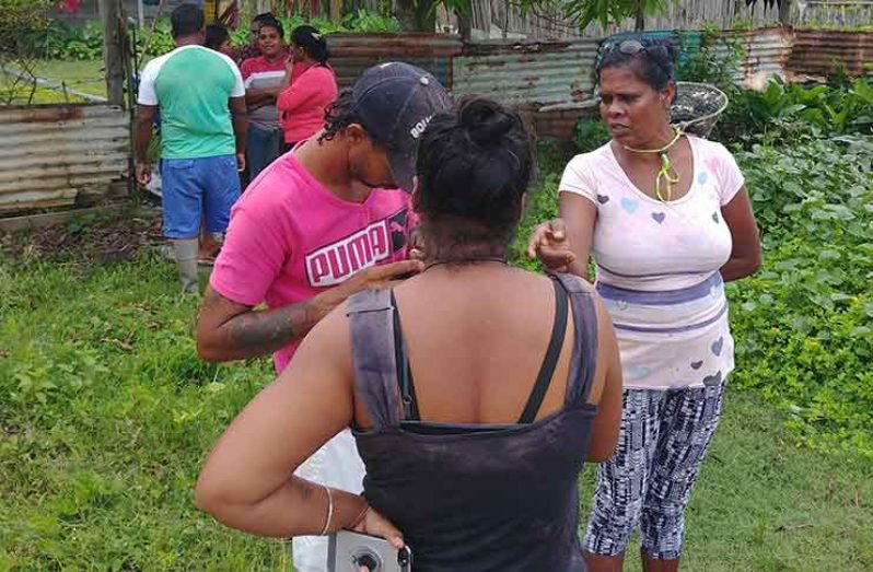 Relatives of Jailall gathered at the entrance of his residence after they heard of his demise