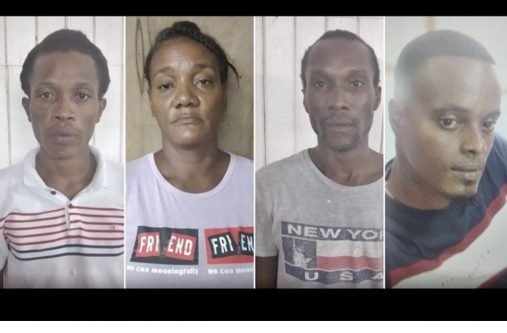 Nicholas Hercules, called ‘Bucko’; Brenna Nurse, Devon Harry, and Peter Lam (Photos courtesy the Guyana Police Force)