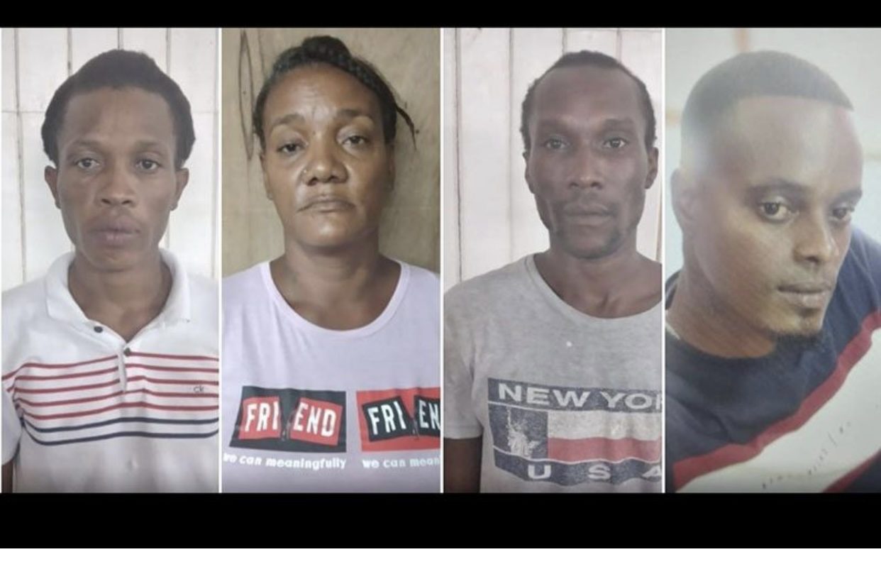 Nicholas Hercules, called ‘Bucko’; Brenna Nurse, Devon Harry, and Peter Lam (Photos courtesy the Guyana Police Force)