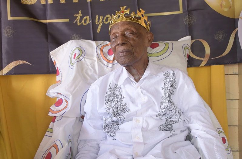 Centenarian, Edwin Renford McDonald known as Uncle Ren (Samuel Maughn photo)