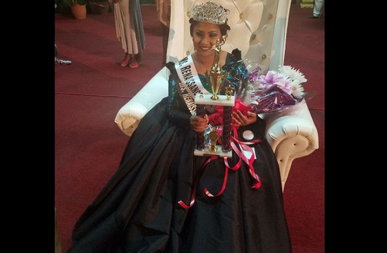 The reigning Miss Renaissance Guyana Jennifer Lall-Shiwbalak