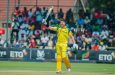Matt Renshaw celebrates his maiden ODI century • Zimbabwe Cricket