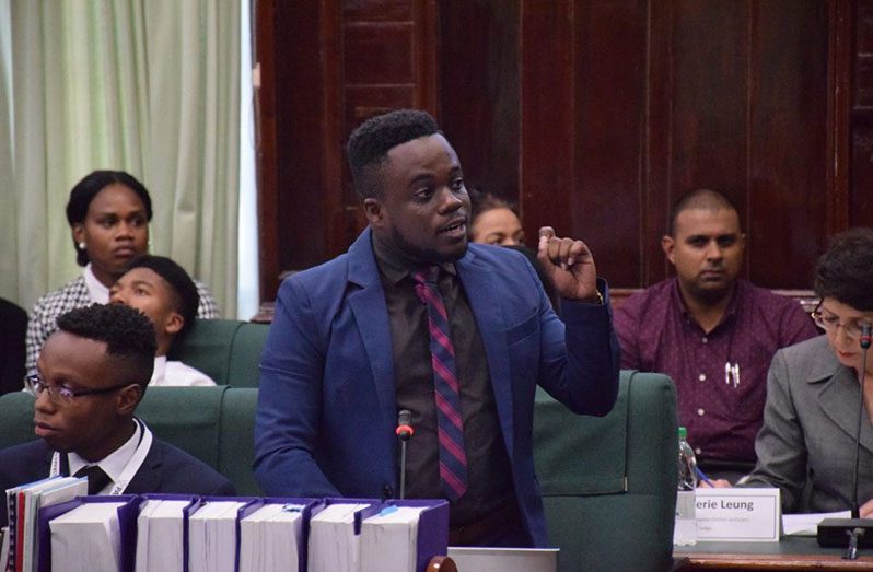 Reon Miller at Youth Parliament 2018