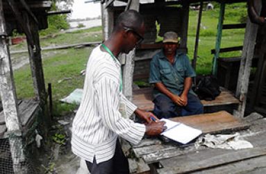 Yours truly interacting with villagers