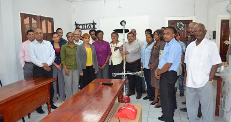 Representatives of the regions that uplifted brush cutters from the Ministry of Local Government and Regional Development