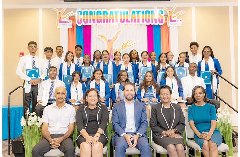 Republic Bank Officials with 2024/2025 Republic Bank Youth Link graduates