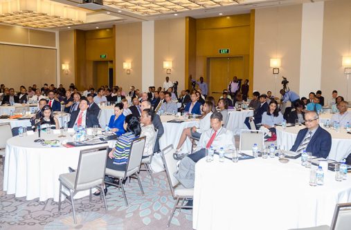 A section of the gathering at the meeting on Monday