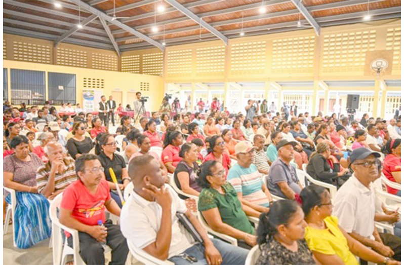 Residents of Good Hope during the consultation