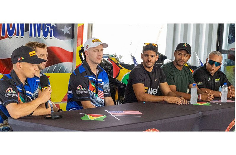 From left: Richard Cooper, Gregg Black, Daniel Linfoot, Matthew Vieira, Elan Rahaman and Alain Hopkinson