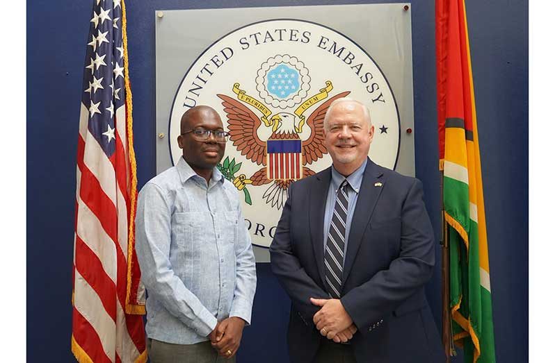 Deputy Chief of Mission John Crippen recently met with Richard Maughn, Chief Executive Officer of the Board of Industrial Training (BIT)