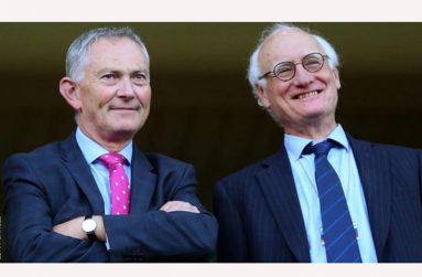 Richard Scudamore (left) stepped down from his role at the Premier League at the end of 2018.